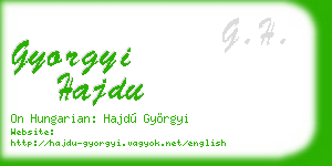 gyorgyi hajdu business card