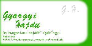 gyorgyi hajdu business card